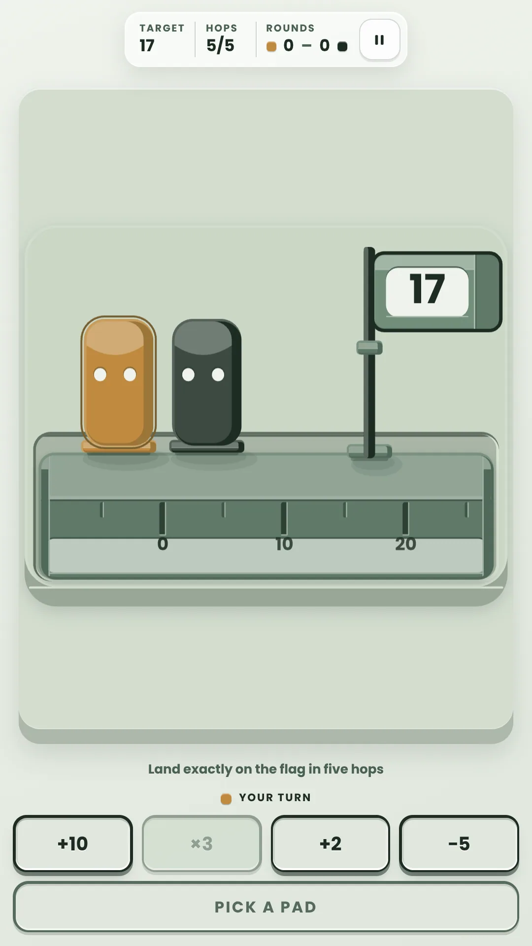 Number Line Hop gameplay